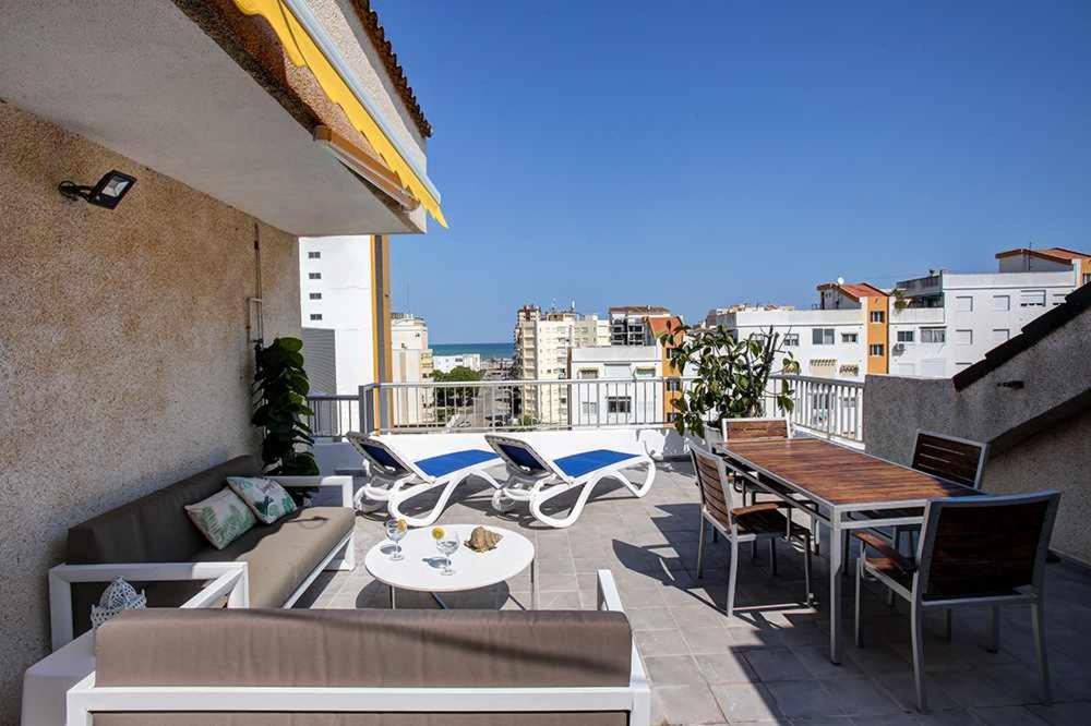 Atico Terrazas Playa Gandia Apartman Playa de Gandia Kültér fotó